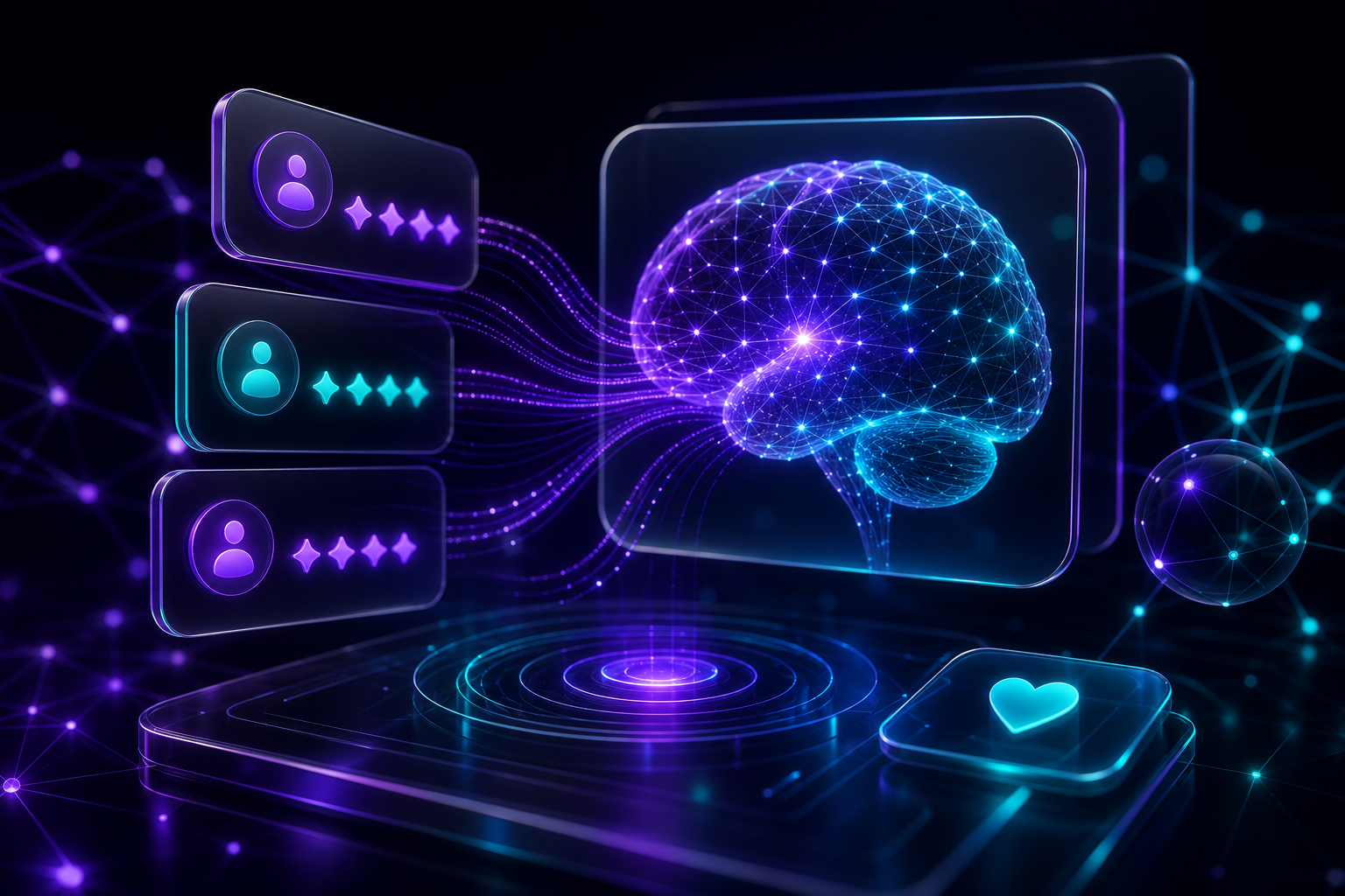 Muestra de tecnología de IA en la gestión de reseñas online para negocios