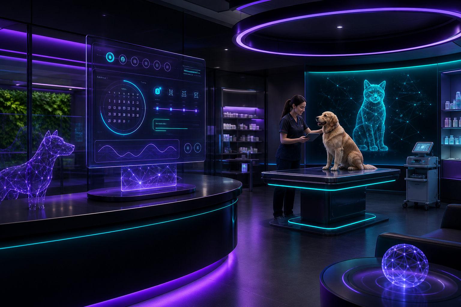 Tecnología avanzada en clínicas veterinarias para gestión de reservas